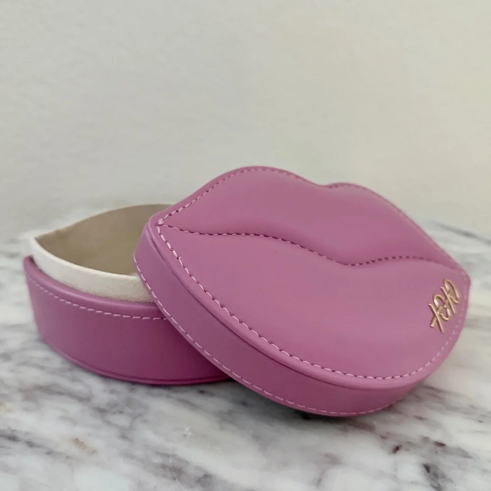 💋 Kendra Scott Pink Lips Shape Trinket Stash Jewelry Box
